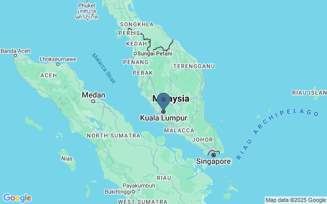 Kaart met locatie Chinatown Kuala Lumpur
